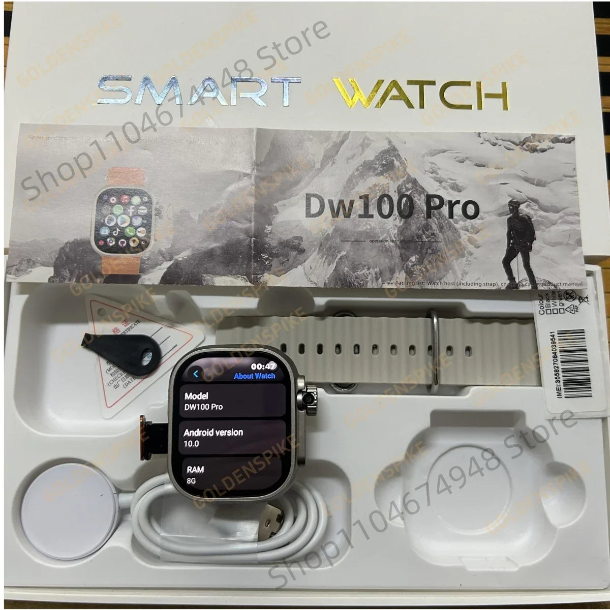 GOLDENSPIKE DW100 Pro 4G Android Smartwatch | 2.29" AMOLED GPS