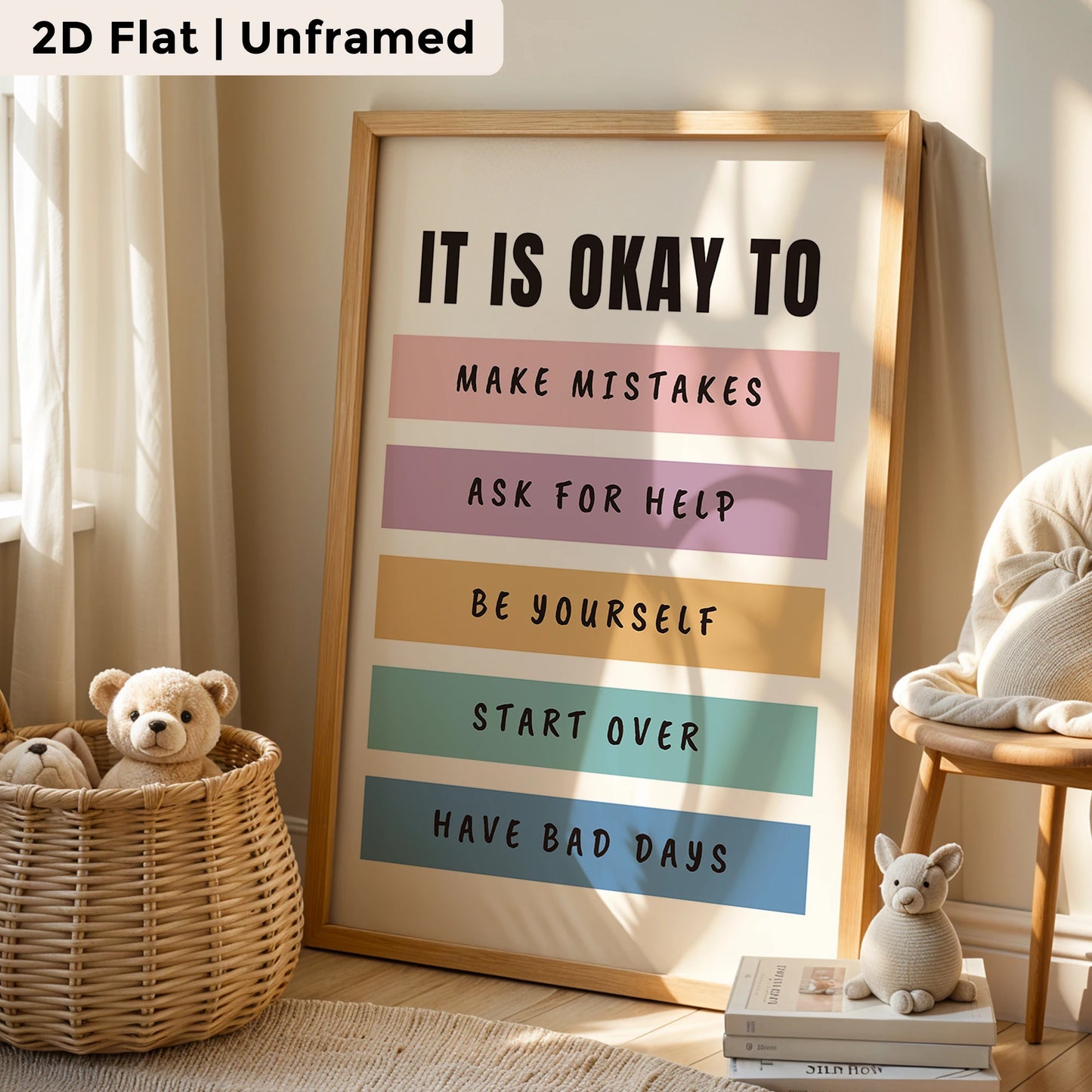 3-Piece Inspirational Quote Canvas Wall Art | Kids & Living Room