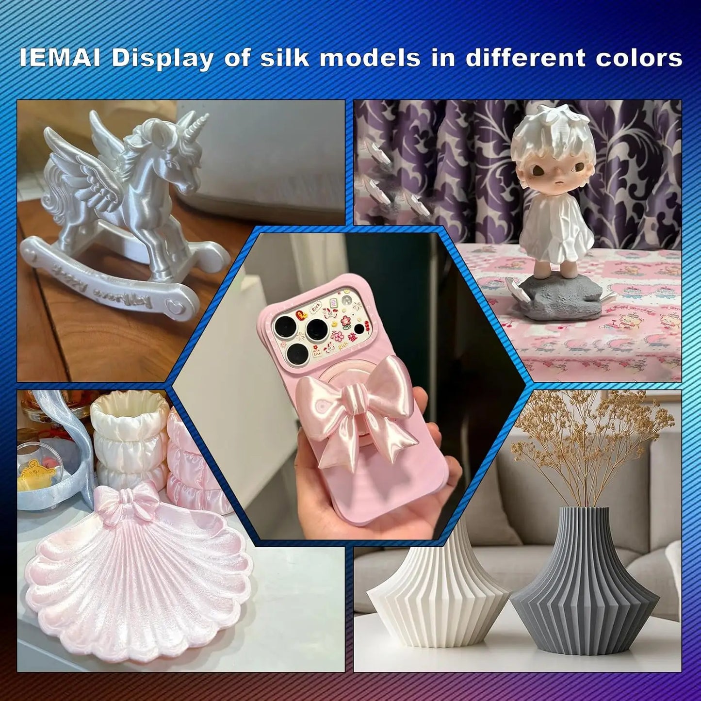 Silk Dual-Color PLA Filament 1.75mm | 2-in-1 Coextrusion FDM