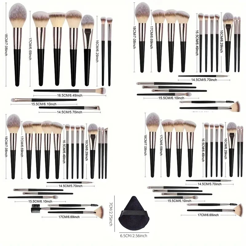 Professional Makeup Brush Set | Soft Fluffy 3-20Pcs Kit