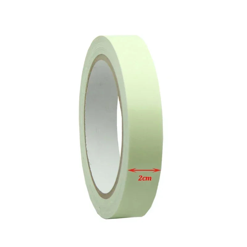 5M Fluorescent Glow in Dark Tape, Night Vision Adhesive Stickers for Home Warning Party, Double Sided Luminous Tape for Useful Peaceful Pleasures Health and Wellness 2cm 3M