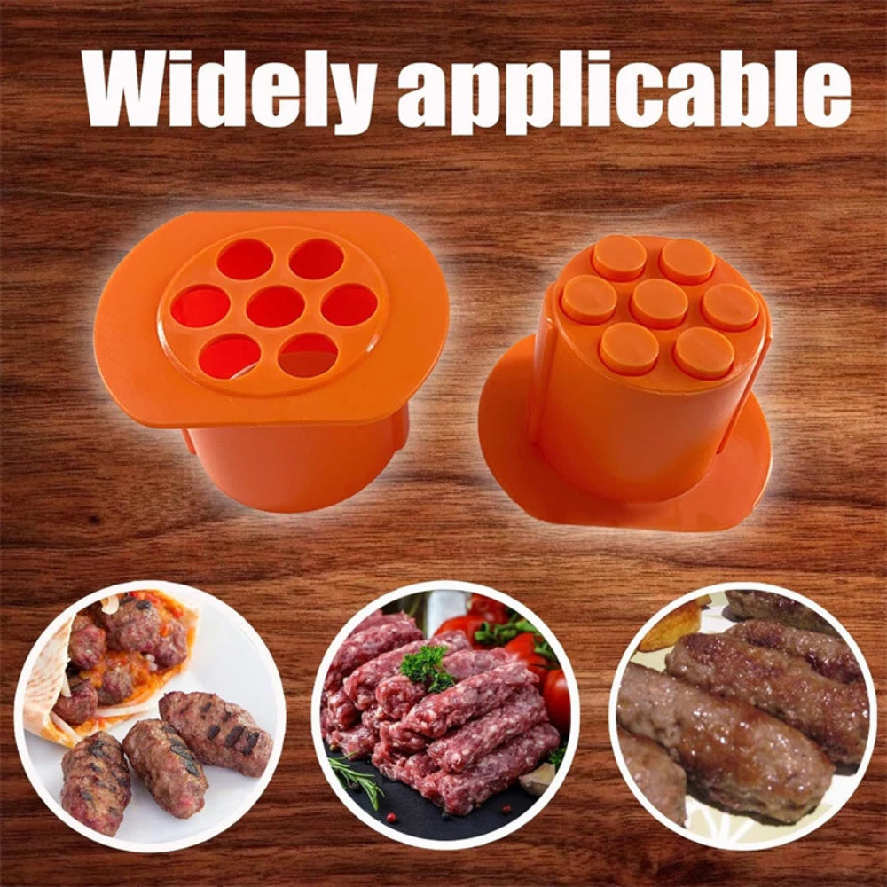 Hot Dog Maker Press Burger Meat Strip Squeezer DIY Home Kitchen Tool for Noodle Meatballs Stuffed Sausages Tools Cooking Gadget Peaceful Pleasures Health and Wellness