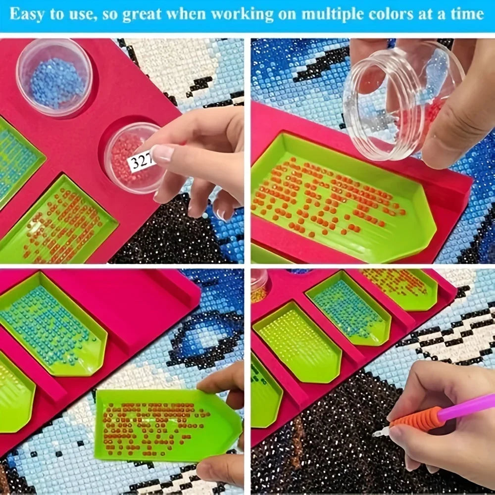 1pc Diamond Painting Accessories Tray Organizer For Storage Boxes Containers Peaceful Pleasures Health and Wellness