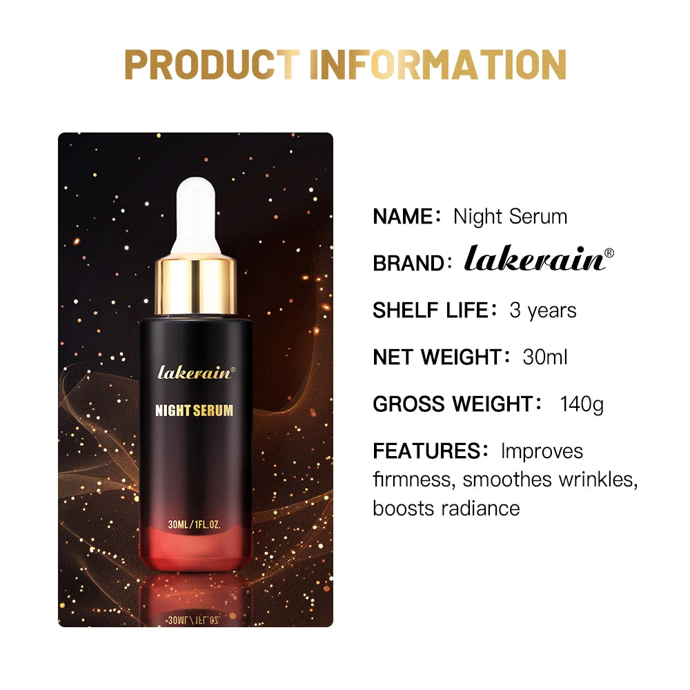 Night Serum Vitamin B5 Advanced Night Repair Synchronized Smooth WrinklesMulti-Recovery Antioxidant Complex Unisex 30ml Peaceful Pleasures Health and Wellness