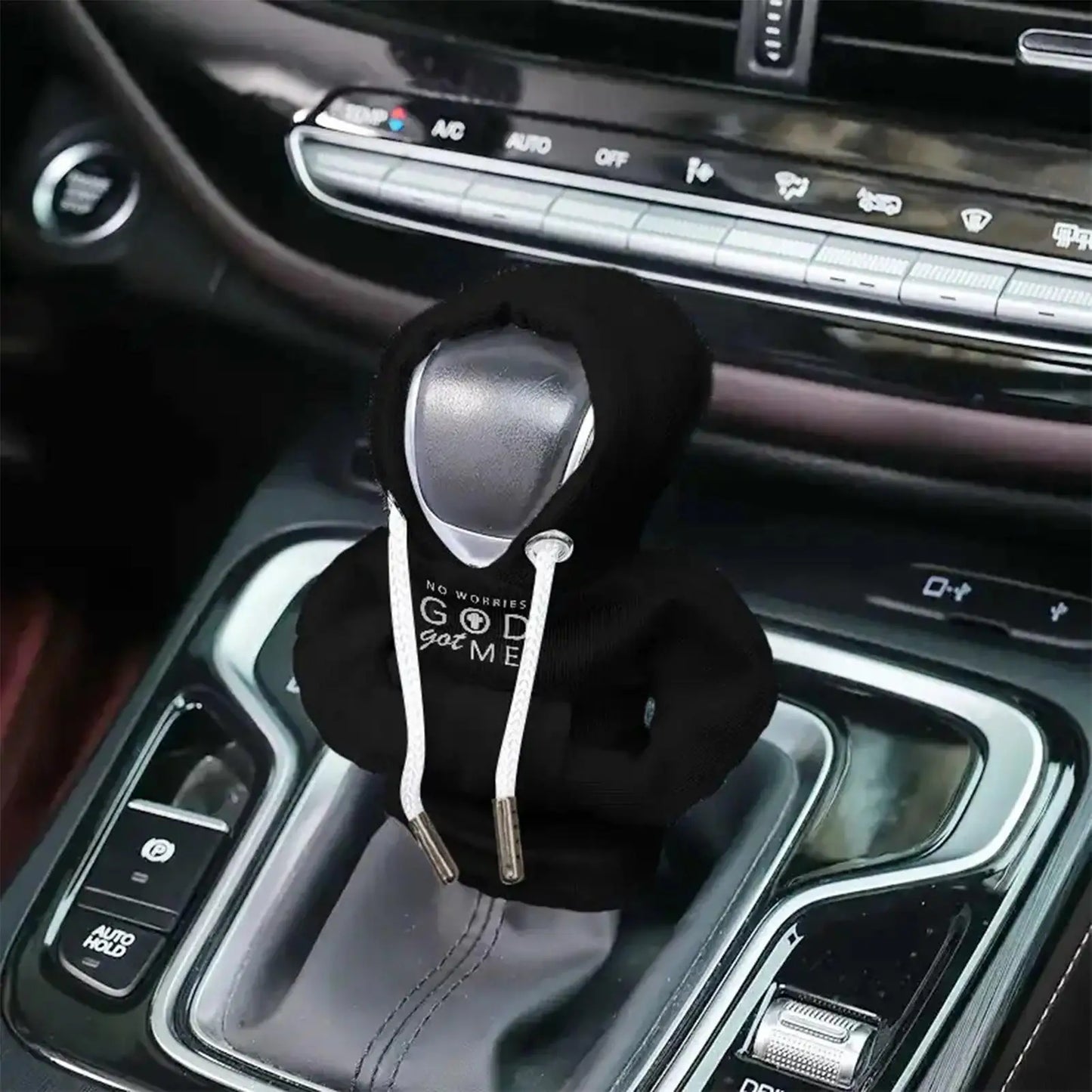 Universal Car Shift Lever Decor Mini Elastic Car Gear Shifter Hoodie Dust-Proof Car Interior Decor for Vehicle Driver Adults Peaceful Pleasures Health and Wellness