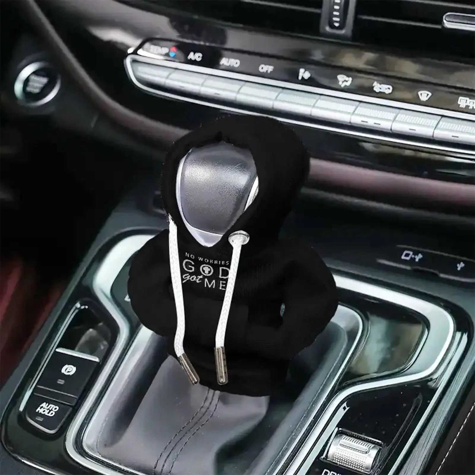 Universal Car Shift Lever Decor Mini Elastic Car Gear Shifter Hoodie Dust-Proof Car Interior Decor for Vehicle Driver Adults Peaceful Pleasures Health and Wellness