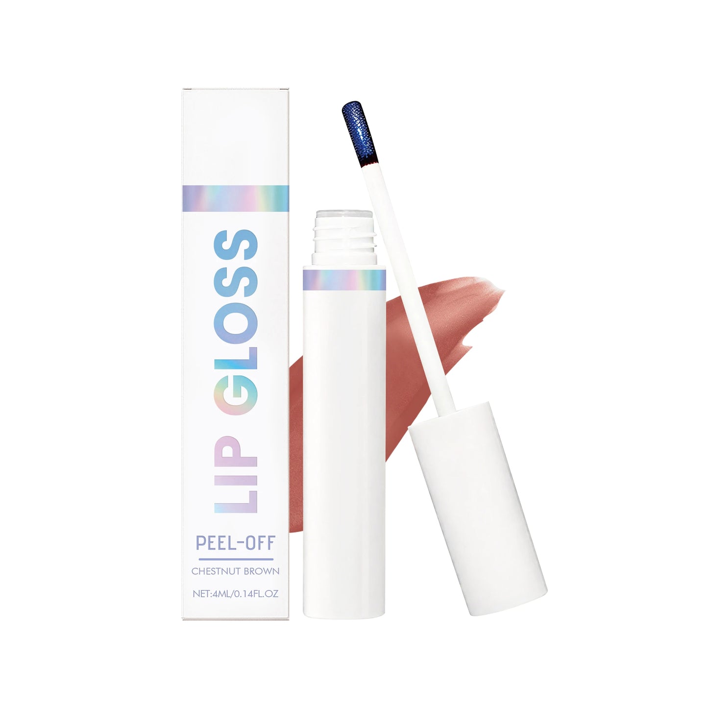 Tear off Lip Gloss Waterproof Long Lasting Peel off Liquid Lipstick Easy to Color Nourishing Lip Reduce Dryness Cosmetics Peaceful Pleasures Health and Wellness Chestnut Brown