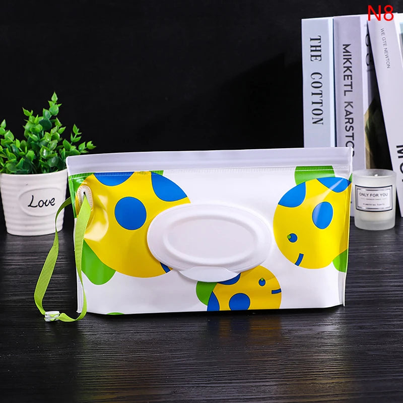 Portable Baby Wet Wipe Pouch | Reusable Refillable Holder