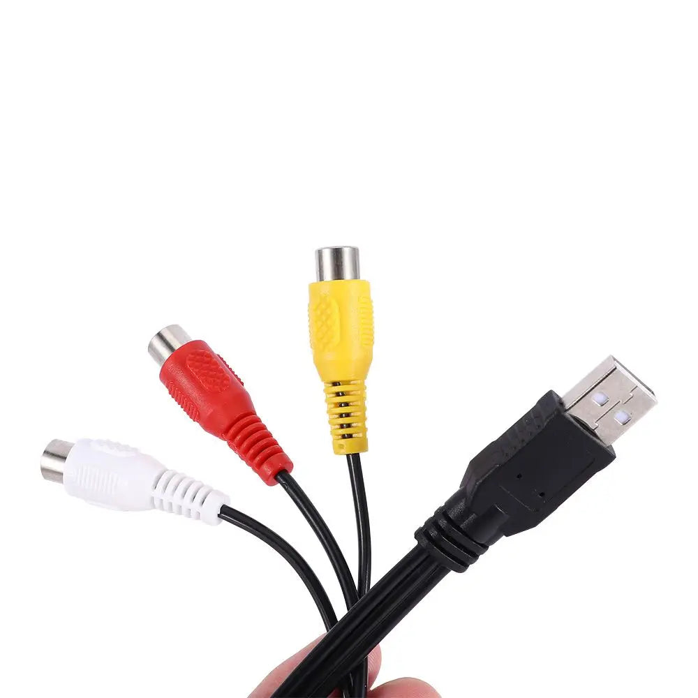 Durable Male To Female 3-RCA Female AV Cord Video Adapter Video Cables Cable Converter Peaceful Pleasures Health and Wellness