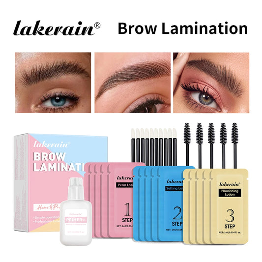 New Professional Brow Perm Set For Beginners Full And Dense Brows Nourishing Keratin Perm Lotion For Home Use Peaceful Pleasures Health and Wellness SKY BLUE