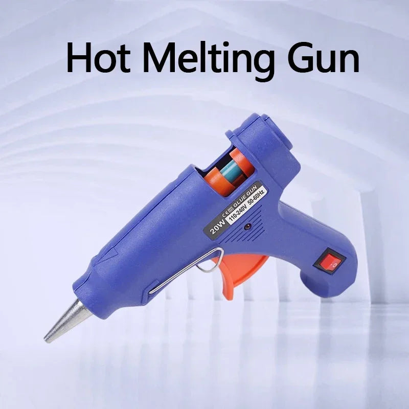 Mini Hot Glue Gun 7mm – DIY Craft & Repair Tool with Glue Sticks