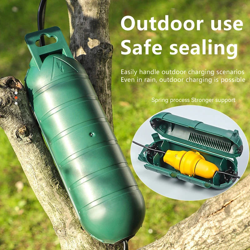 Outdoor Extension Cord Safety Cover With Waterproof Seal Electrical Connection Box To Protect Outdoor Outlet Plug Peaceful Pleasures Health and Wellness