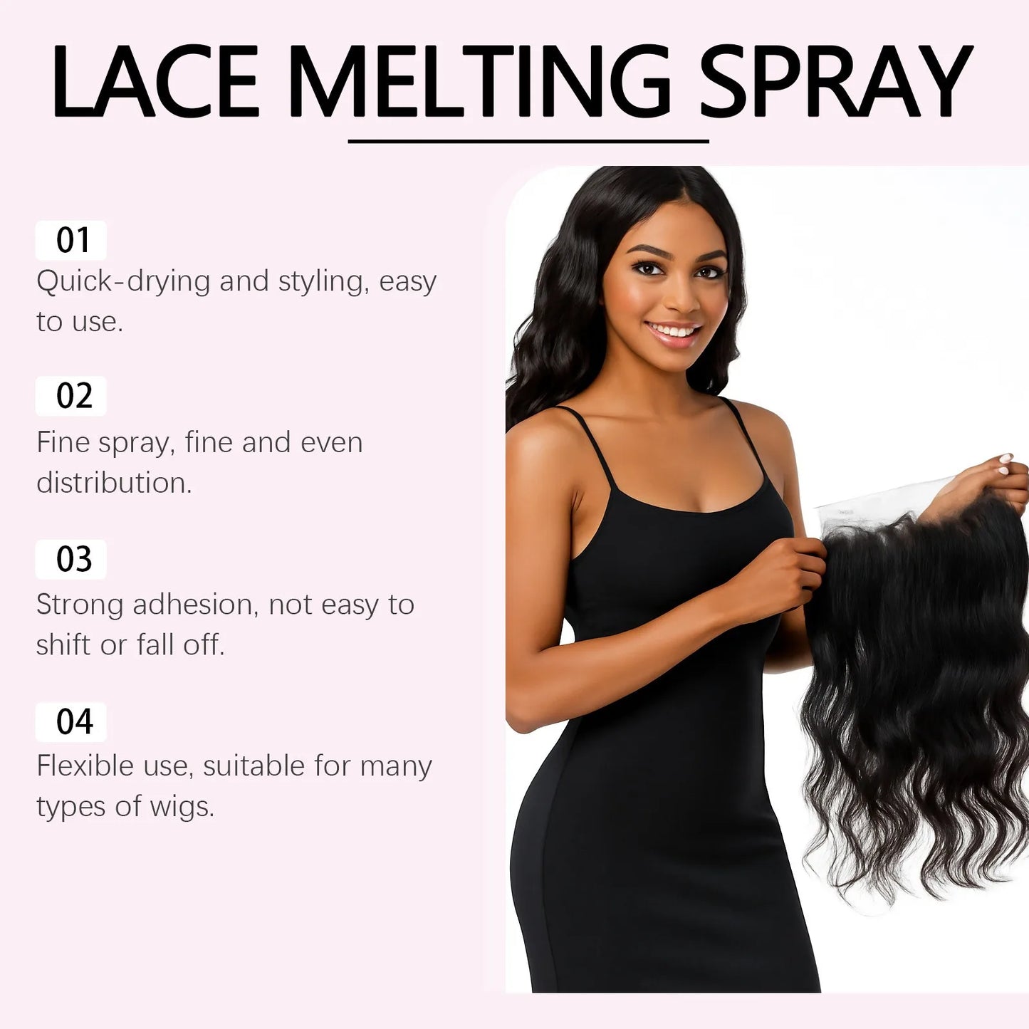 HOEGOA Wig Adhesive Spray – Waterproof Lace Front Glue 120ml