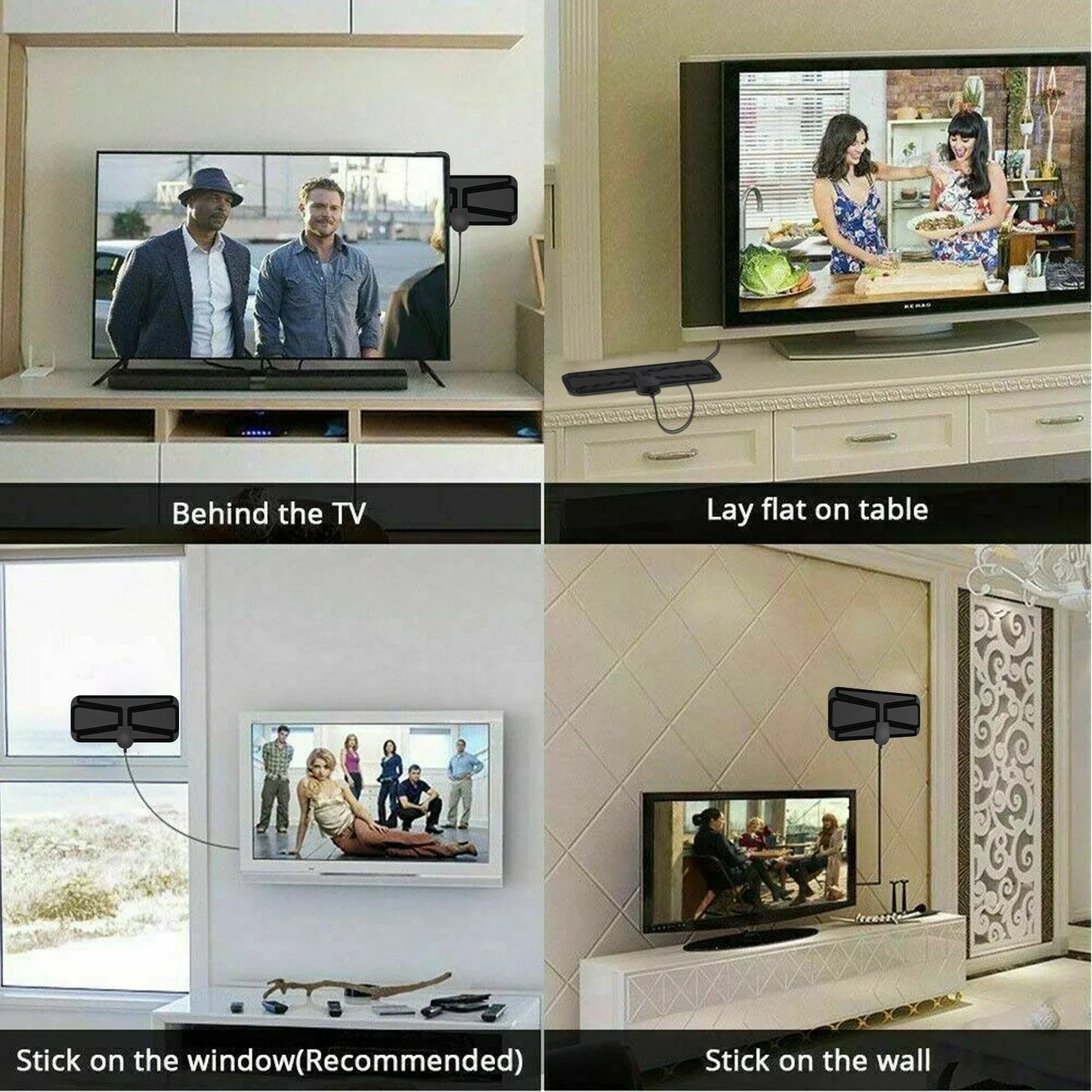 HD Digital TV Antenna – 150-Mile Range, DVB-T2 & ATSC
