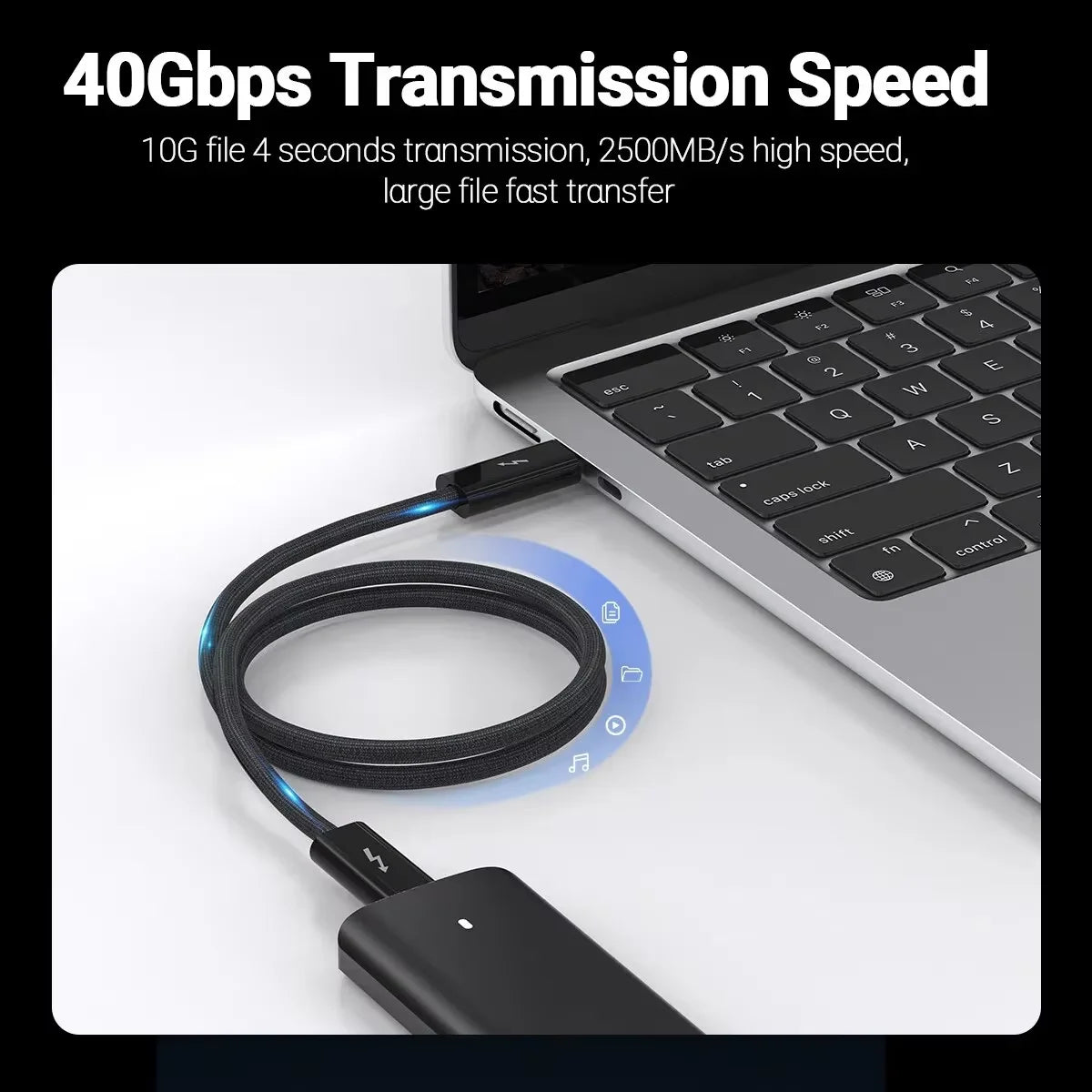 PD 240W USB-C Cable USB 4.0 | 40Gbps 8K Thunderbolt 3/4 USB-C Charging Cable Peaceful Pleasures Health and Wellness