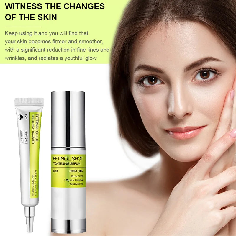 Korean Retinol Vitamin C Hydrating Shot Tightening Booster Face Cream Eye serum Lightening Dark Circles Firming Moisturizer Peaceful Pleasures Health and Wellness