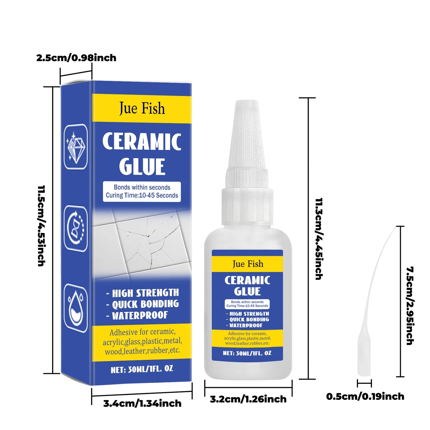 30ml Ceramic Repair Glue | High Strength Waterproof Sealant