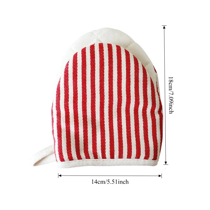 Japanese Duck Mouth Striped Oven Mitt | Heat Resistant Kitchen Glove