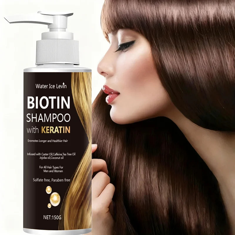 Biotin Keratin Shampoo | Jojoba & Coconut Oil – All Hair Types Biotin Keratin Shampoo Peaceful Pleasures Health and Wellness