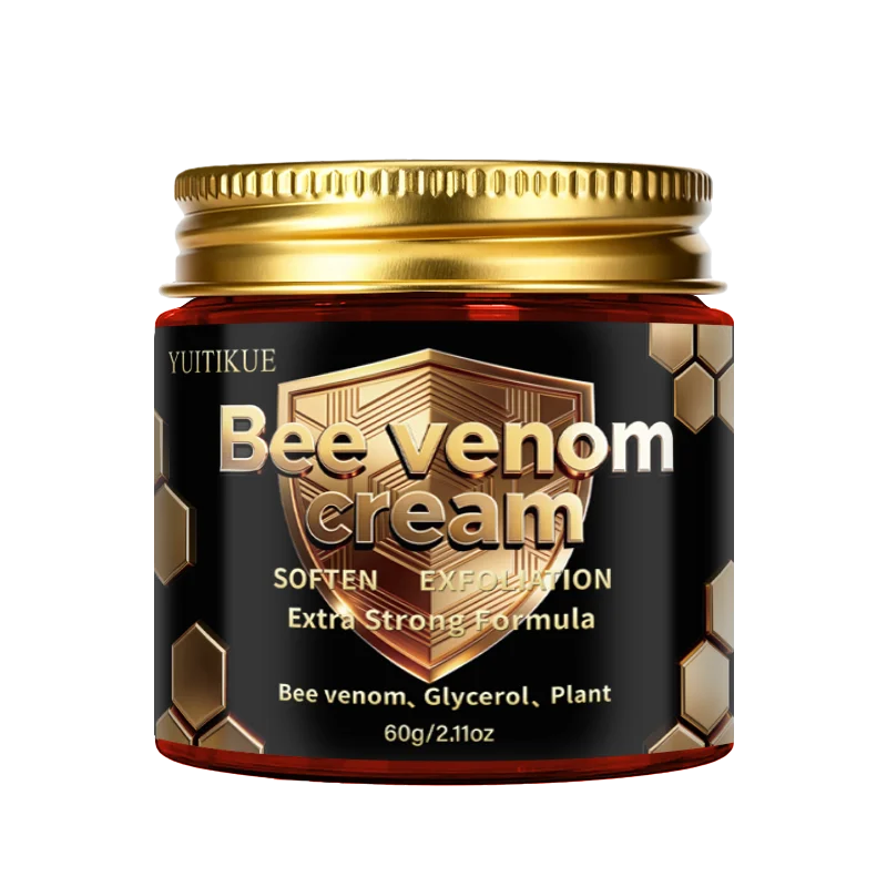 Yuitikue Bee Venom Cream, 60g Extra Strong Formula Bee Venom Skin Care Cream for Softening & Exfoliation Peaceful Pleasures Health and Wellness 1pc 60g