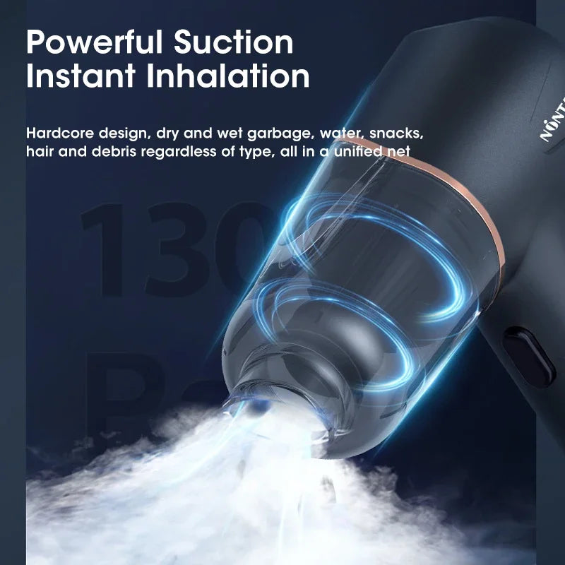 High Suction Electric Vacuum Cleaner Wireless Portable 3-in-1 for Home Car Multifunctional Peaceful Pleasures Health and Wellness