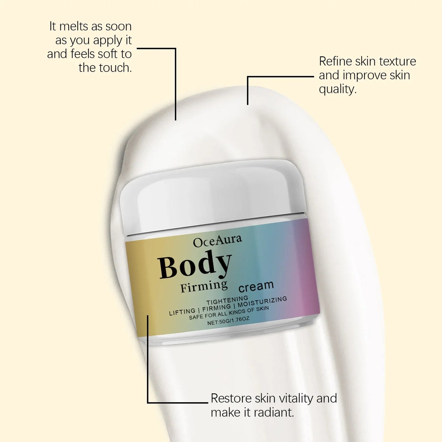 OceAura Collagen Firming Body Cream – Tighten & Moisturize