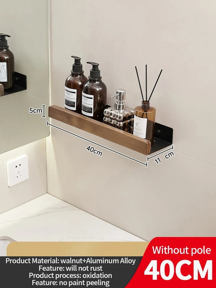 Wooden Wall Mounted Shelf – Bathroom, Kitchen & Living Room