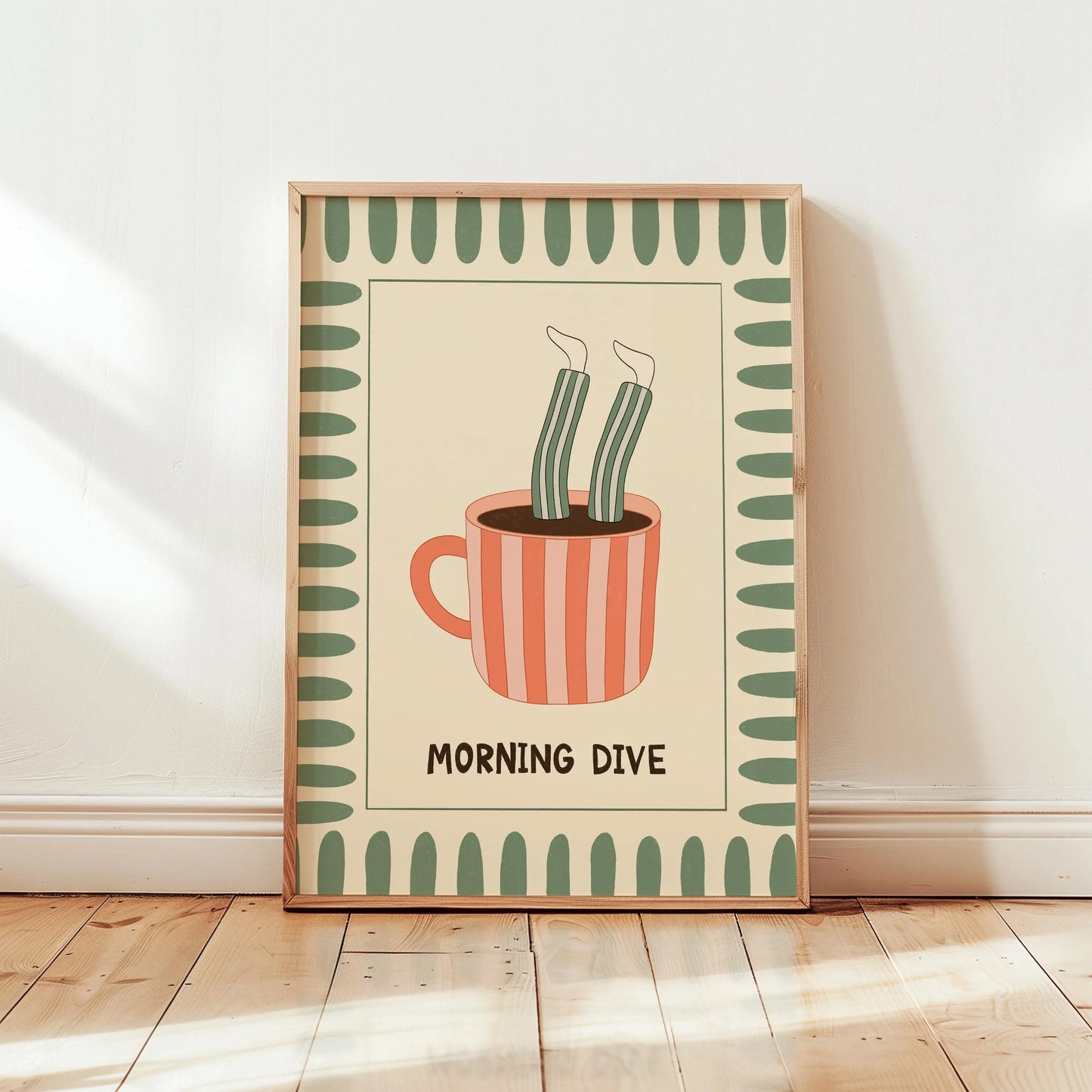 Retro Coffee Canvas Wall Art | Minimalist Kitchen Poster