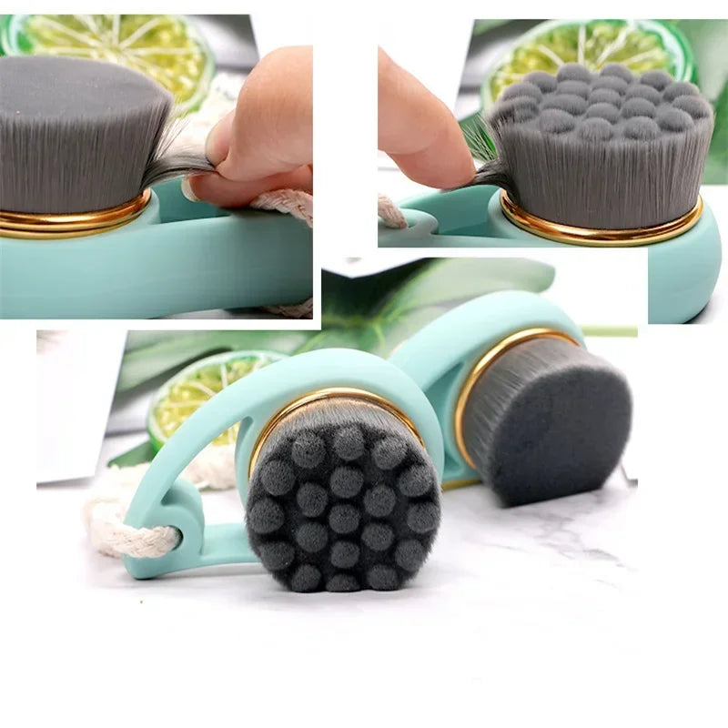 Comma-Shape Facial Cleansing Brush | Soft Bristles Deep Pore