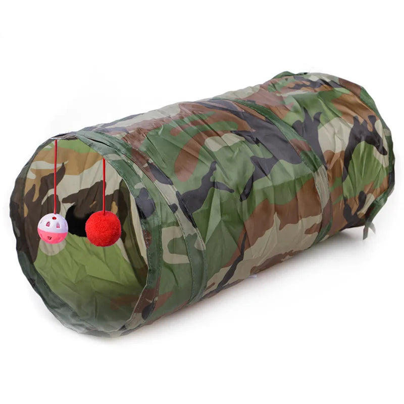 Cat Tunnel Tube Kitty Tunnel Bored Cat Pet Toys Peek Hole Toy Peaceful Pleasures Health and Wellness