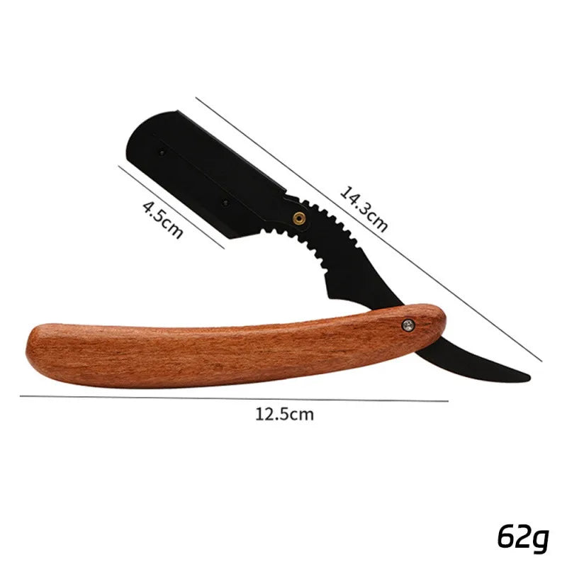 NEW Compact Manual Razor for Shaving Men's Professional Barber Razor Straight Edge Stainless Steel Shaver Folding Shaving Shave Peaceful Pleasures Health and Wellness