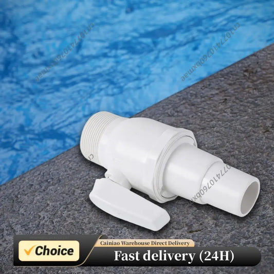 2-Way Ball Valve Pool Pump Valve 1.5 - 1.25in Pool Filter Stop Connector Maximum 50 PSI Pressure Rating for Home Backyard Plunge Peaceful Pleasures Health and Wellness Default Title