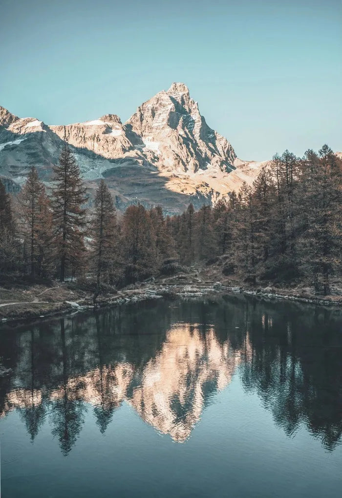 Natural Mountain Scenery Canvas Print | Modern Wall Art Canvas Wall Art Peaceful Pleasures Health and Wellness 6 50x70cm Unframed