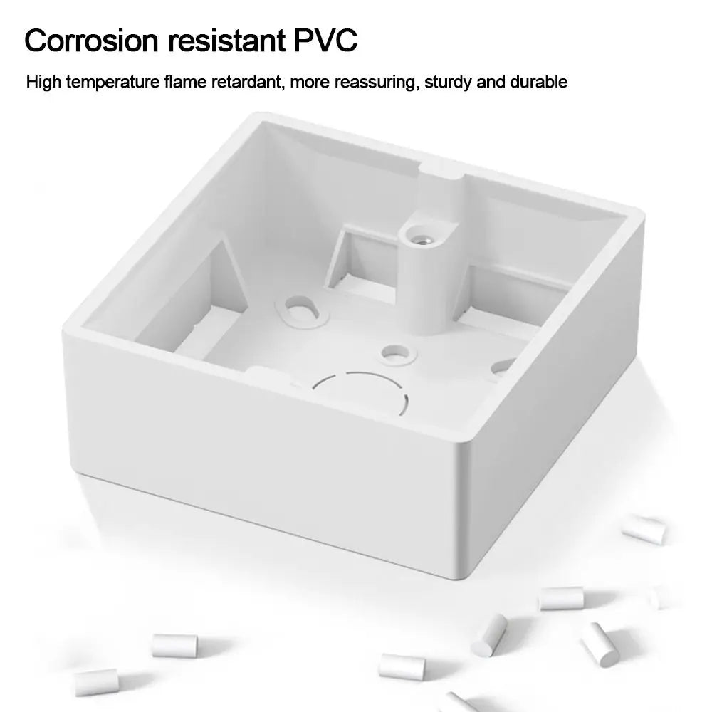 PVC Switch And Socket Apply On-Wall Mount 86 Type External Mounting Box Wall Surface Junction Box Switch Socket Box Peaceful Pleasures Health and Wellness
