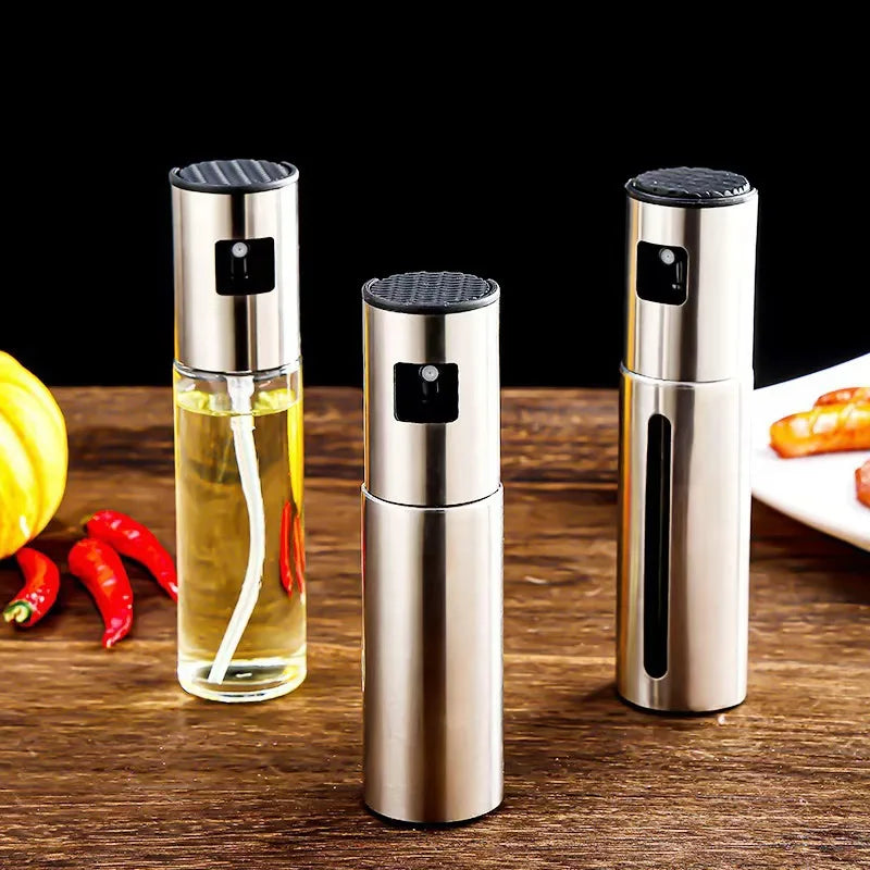 Hot BBQ Baking Olive Oil Spray Bottle Oil Press-type Spray Glass Bottle Spray Bottles BQ Sprayer Seasoning Bottle Kitchen Peaceful Pleasures Health and Wellness