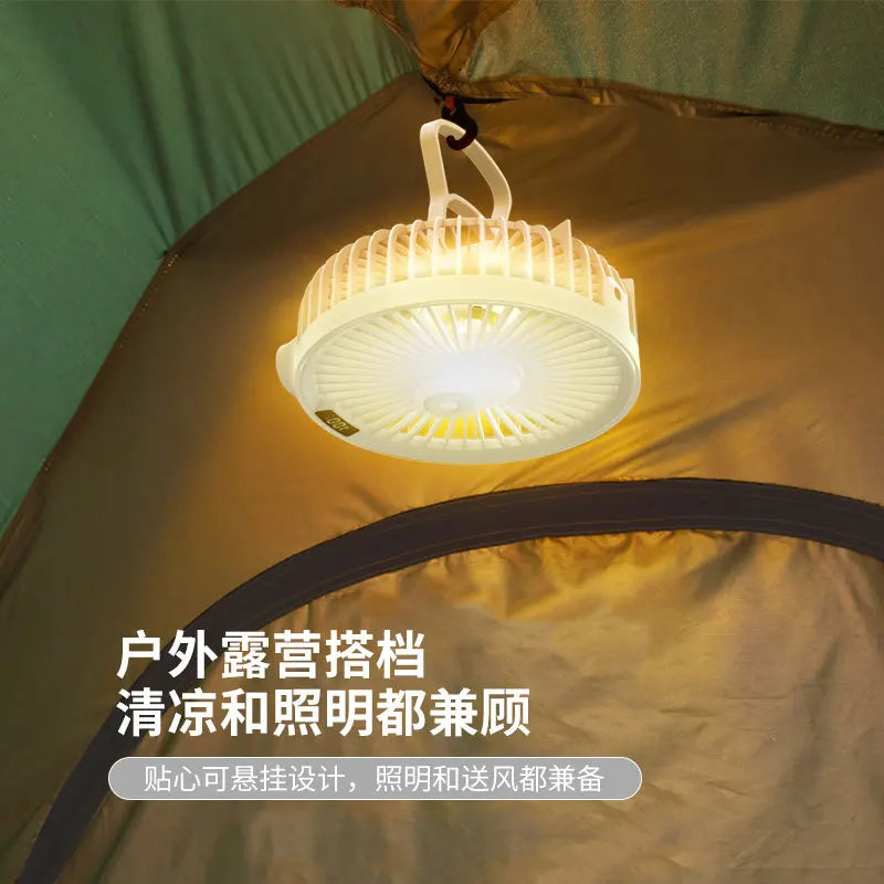 LED Ceiling & Desktop Fan – USB Rechargeable Portable Fan