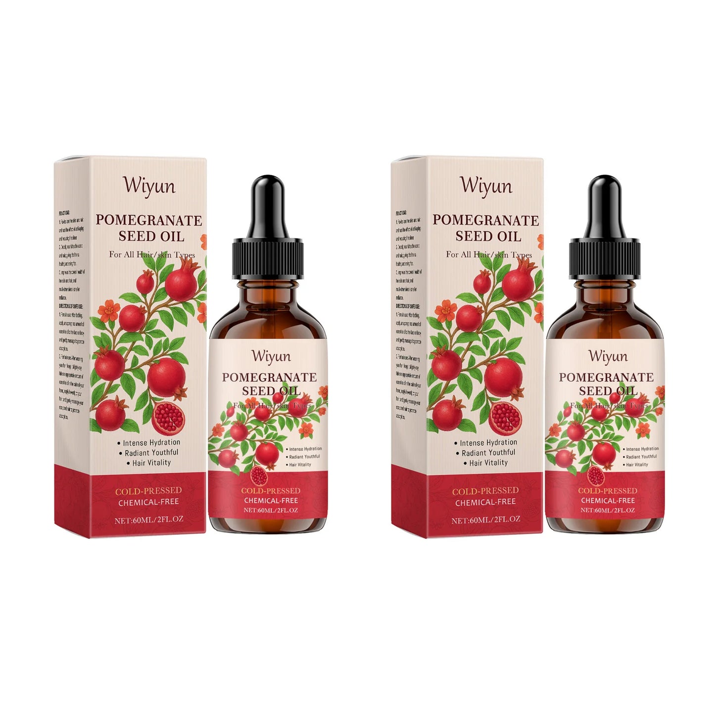 Pomegranate Seed Oil for Body & Hair – Firming, Hydrating 60ml