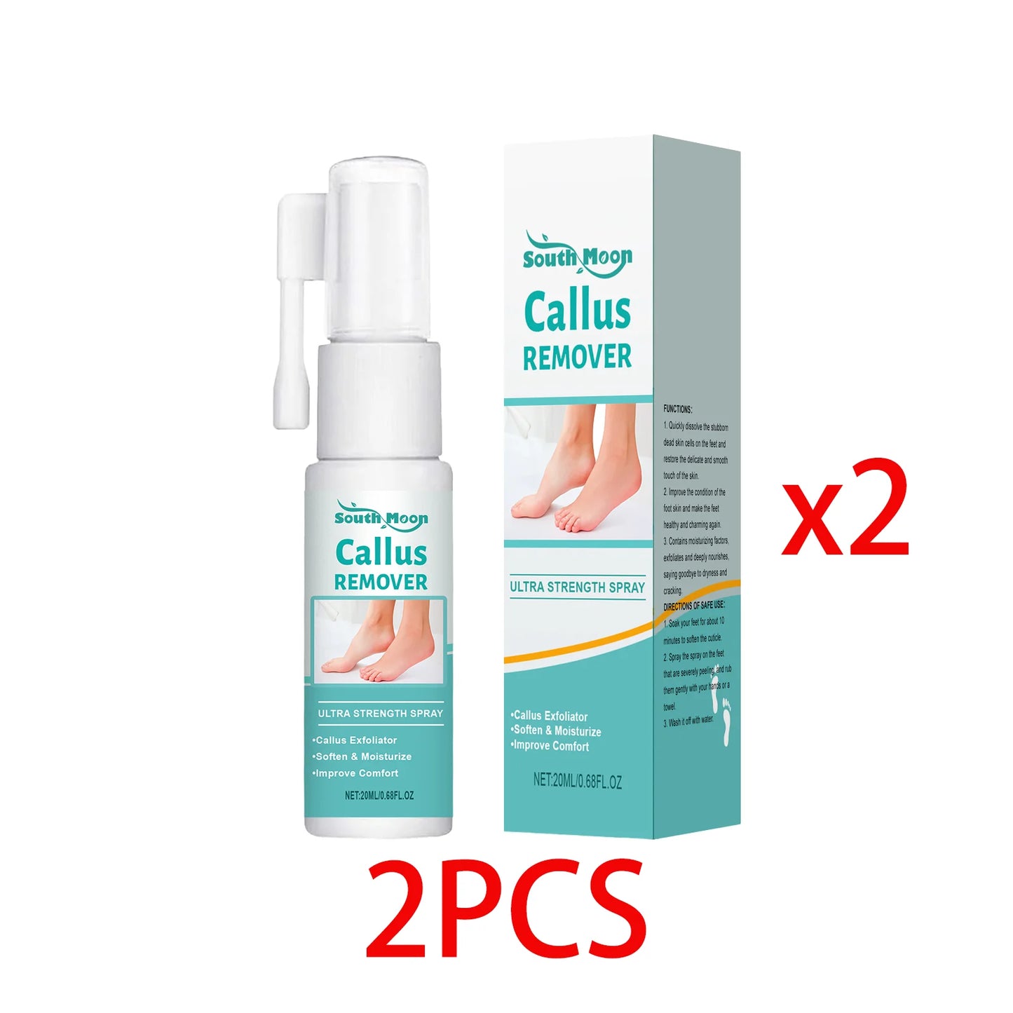 South Moon Foot Peeling Spray | Exfoliate & Soften Feet 20ml