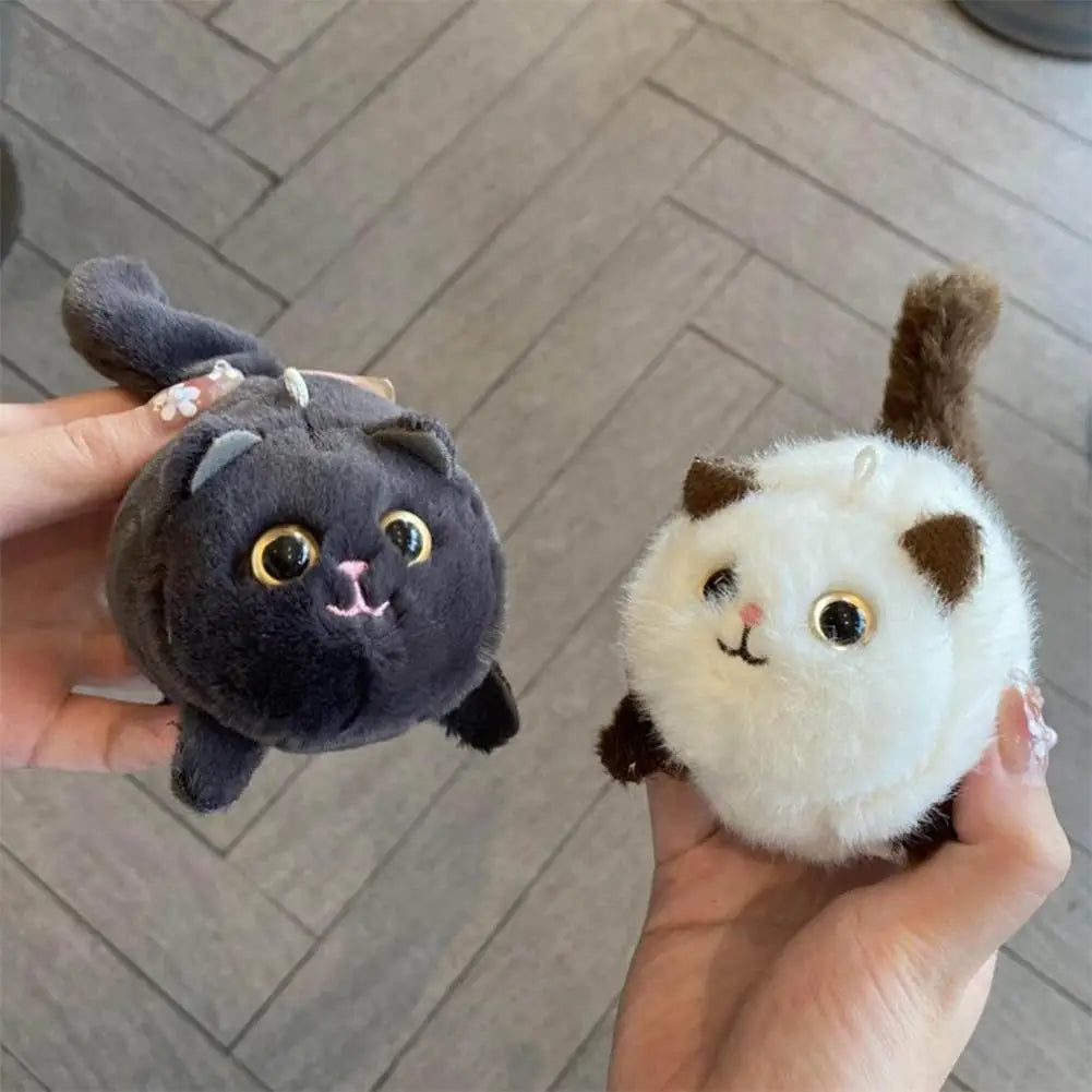 Cat Plush Key Rings Door Keyring Bag Pendant Keychain Women Cute Doll