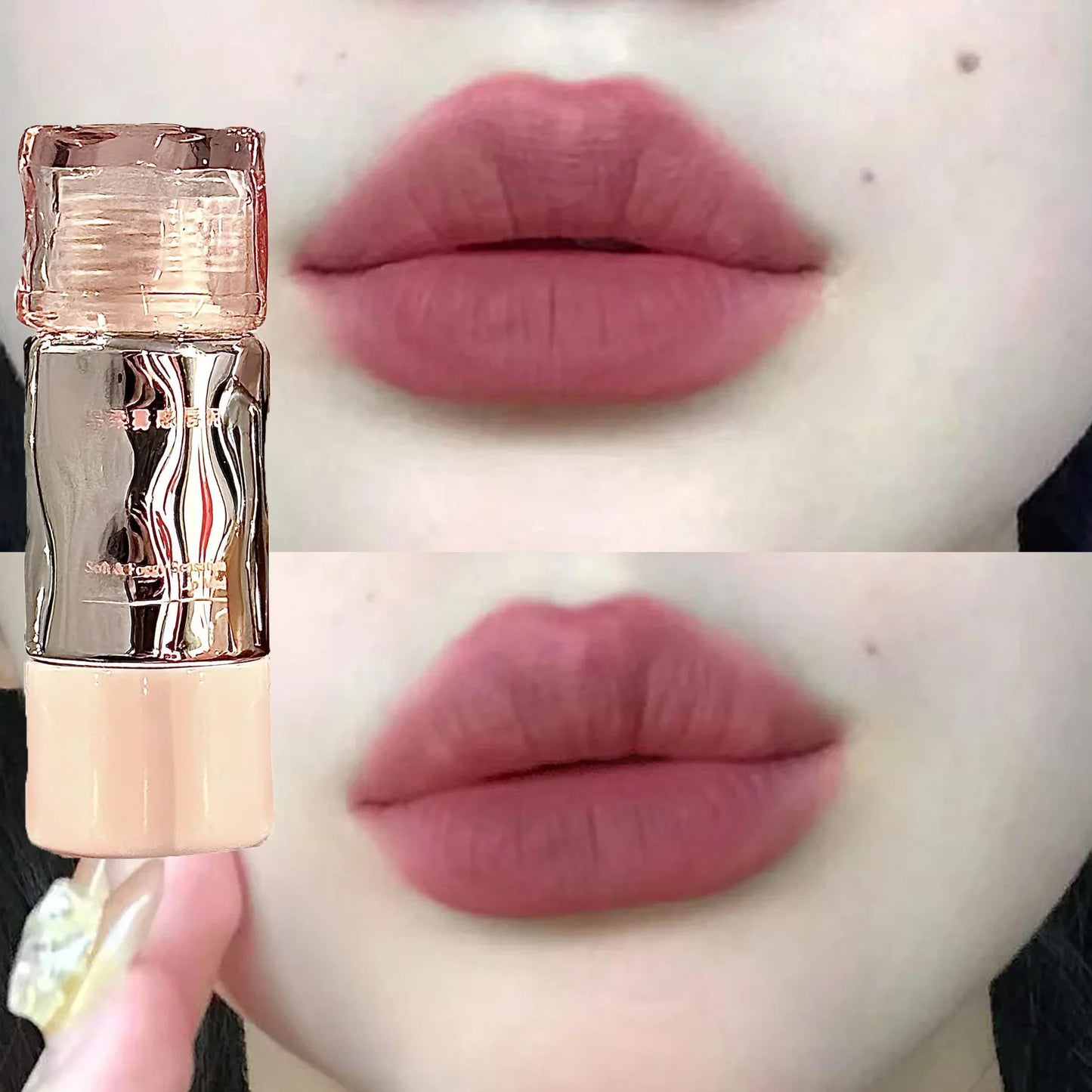 Matte Mousse Lip Gloss – 8 Colors, Waterproof & Long-Lasting