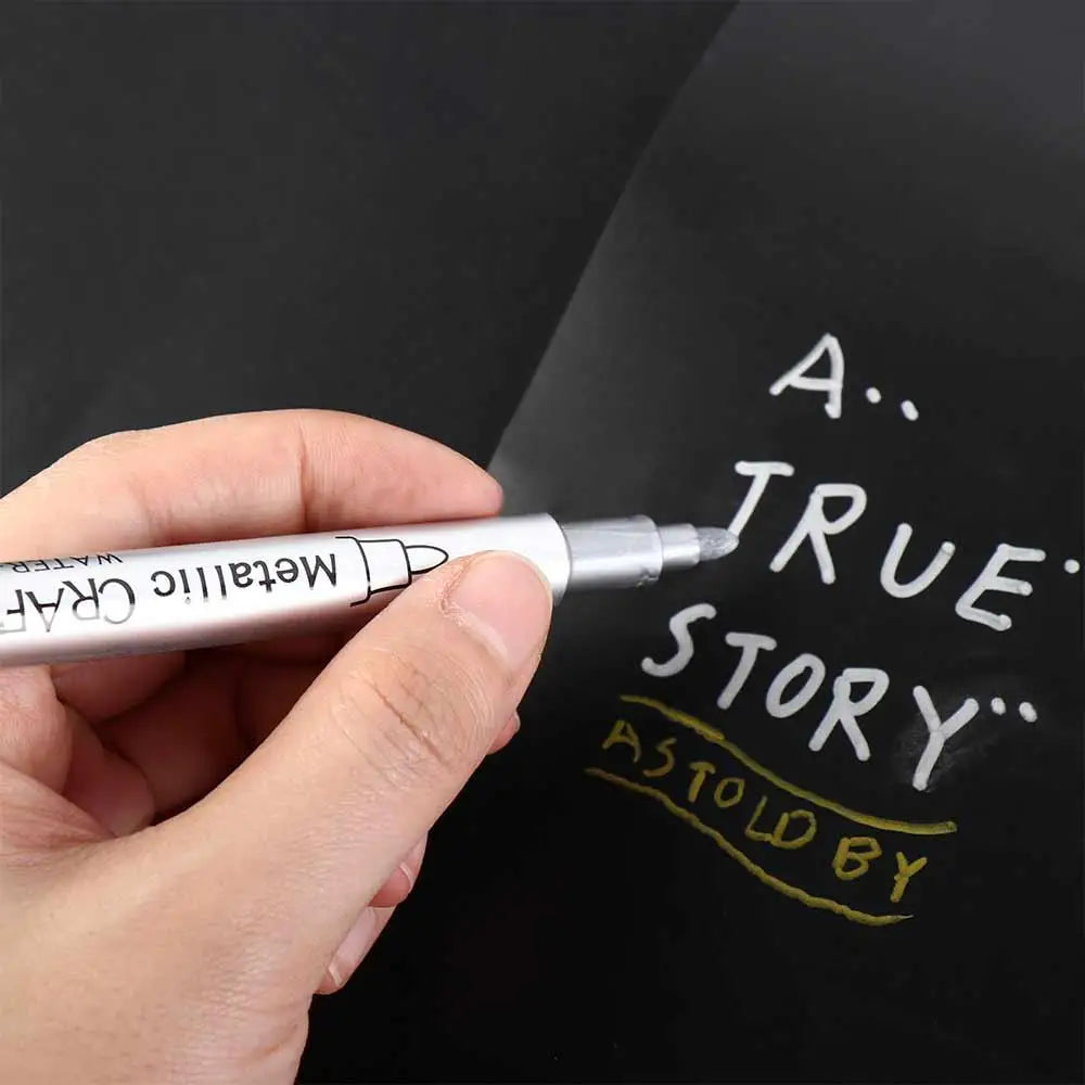 Ink Is Shiny Metallic Marker Pens Not Fade Long-lasting Paint Marker Pens Permanent Waterproof Resin Mold Pen Rock Painting Peaceful Pleasures Health and Wellness