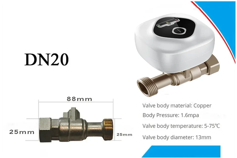 WiFi Smart Ball Valve DN15/DN20/DN25 – Alexa & Google Home