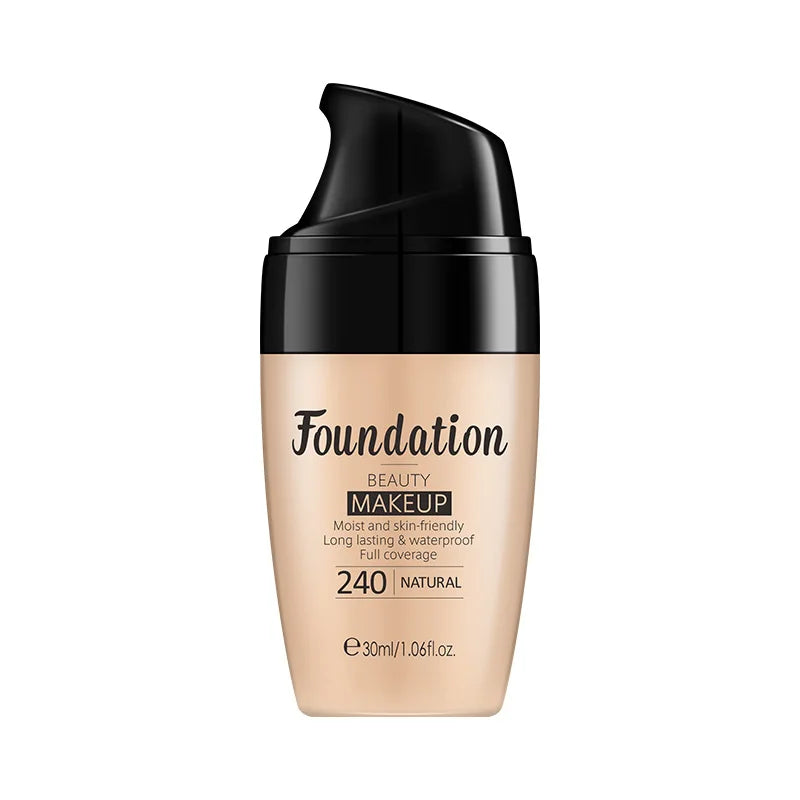 30ml Waterproof Liquid Foundation | Full Coverage Matte BB Cream