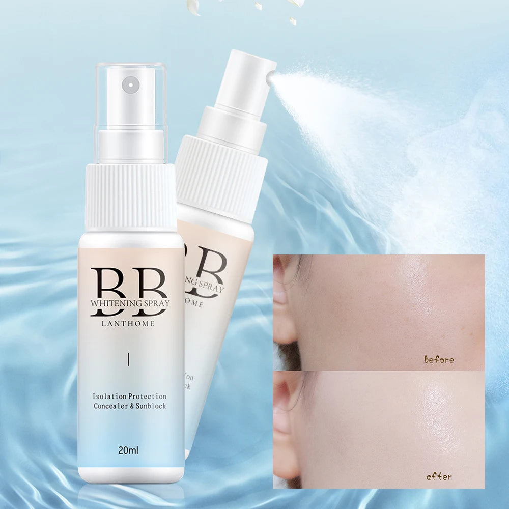 1/3/5PCS BB Whitening Spray Skin Brightening Moisturizing BB Cream Face Foundation Nourishing Skin Care Beauty Cosmetics Peaceful Pleasures Health and Wellness