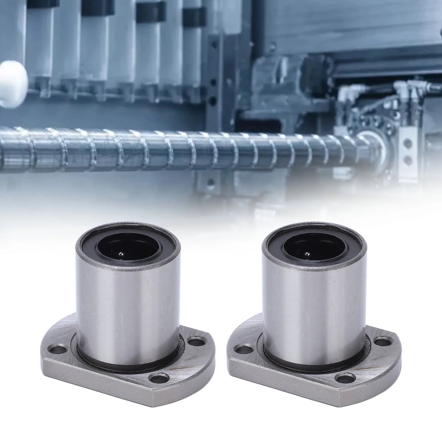 Oval Flange Linear Ball Bearing CNC Motion Axes Inner Diameter LMH16UU