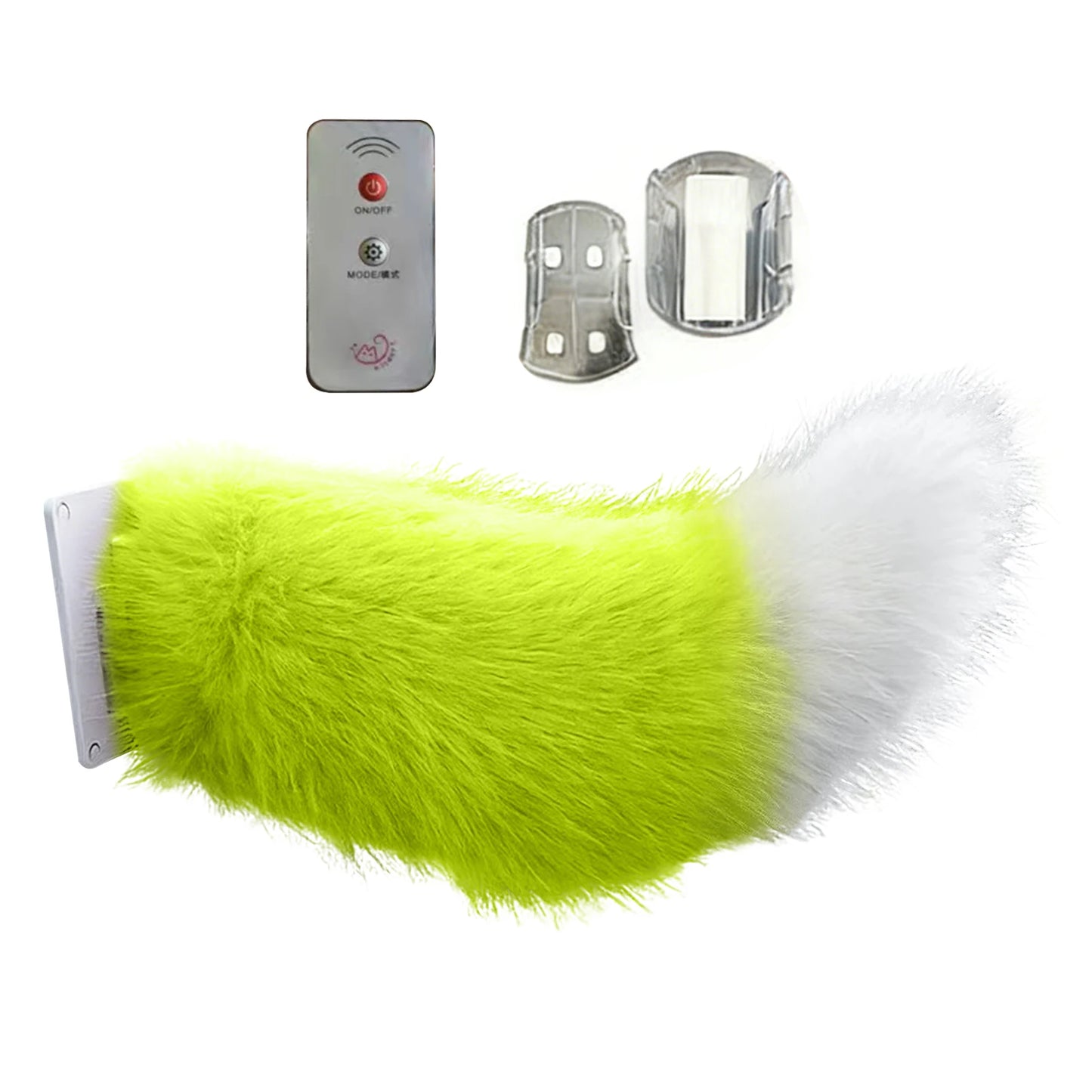 Electric Fluffy Tail Car Decoration Sound Remote Control Dynamic