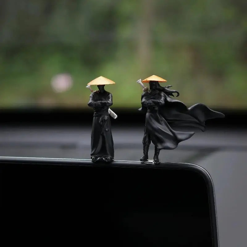 Samurai Mini Figures Set of 4 | 50mm PVC Warrior Desk Decor