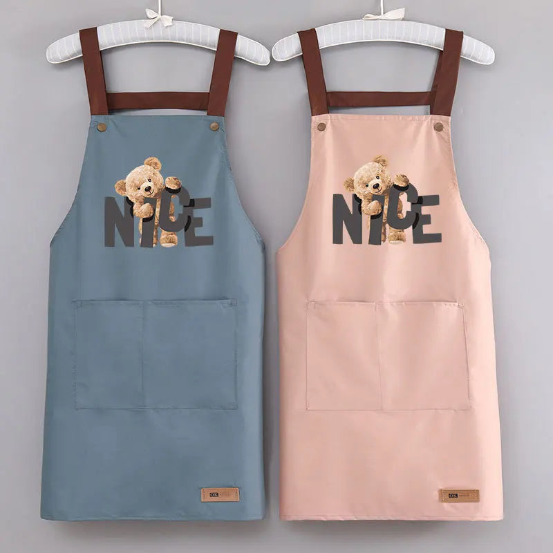 Waterproof Oil-Resistant PVC Kitchen Apron | Sleeveless Adult