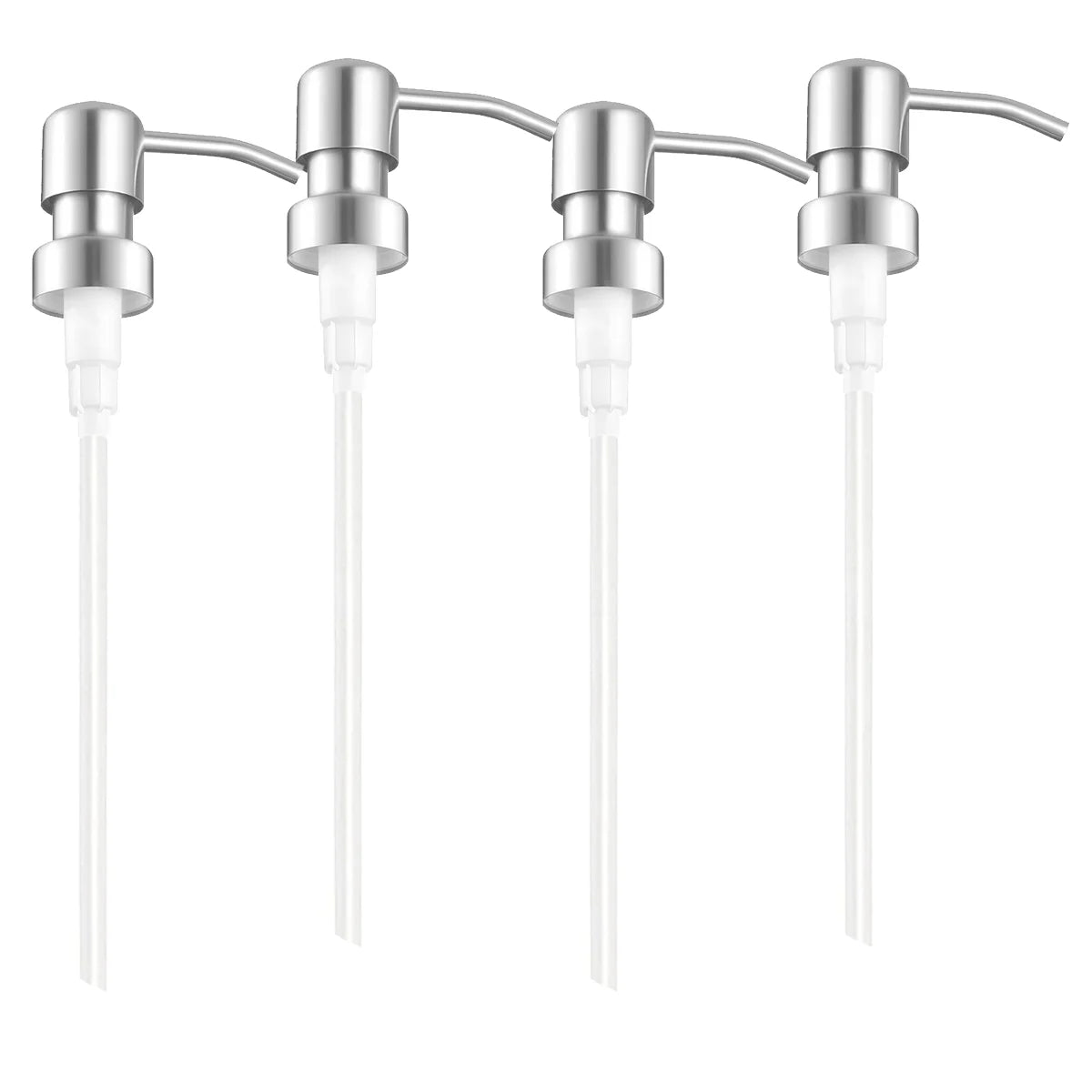 2/4pcs Stainless Steel Soap Pump, Soap Dispenser Pump Replacement Spare Fits 25mm Bottle Mouth, for Kitchen Bathroom Worktop Peaceful Pleasures Health and Wellness 4pcs E China Mainland