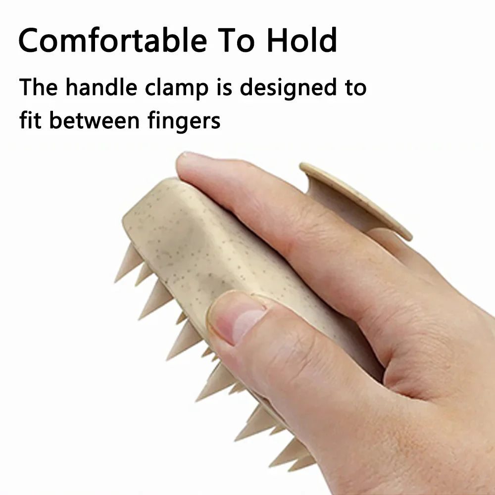 Silicone Scalp Massage Hair Wash Brush & Comb Set